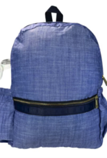 Oh Mint Medium Backpack w/ Pockets Navy Chambray