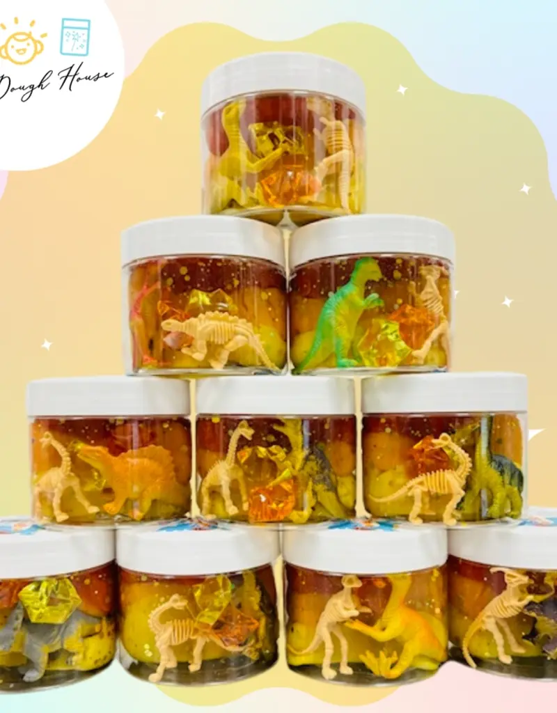 The Dough House Fun Size Dinosaur Magical Jar