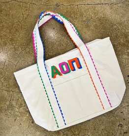 The Old School Sorority Ricrac Tote