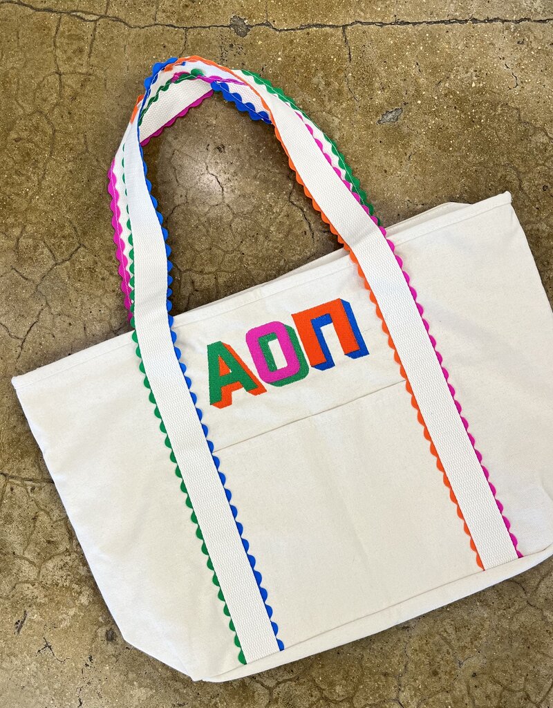 The Old School Sorority Ricrac Tote