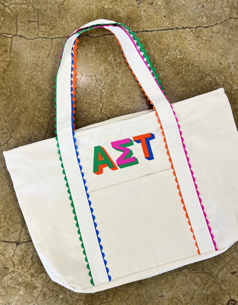 The Old School Sorority Ricrac Tote