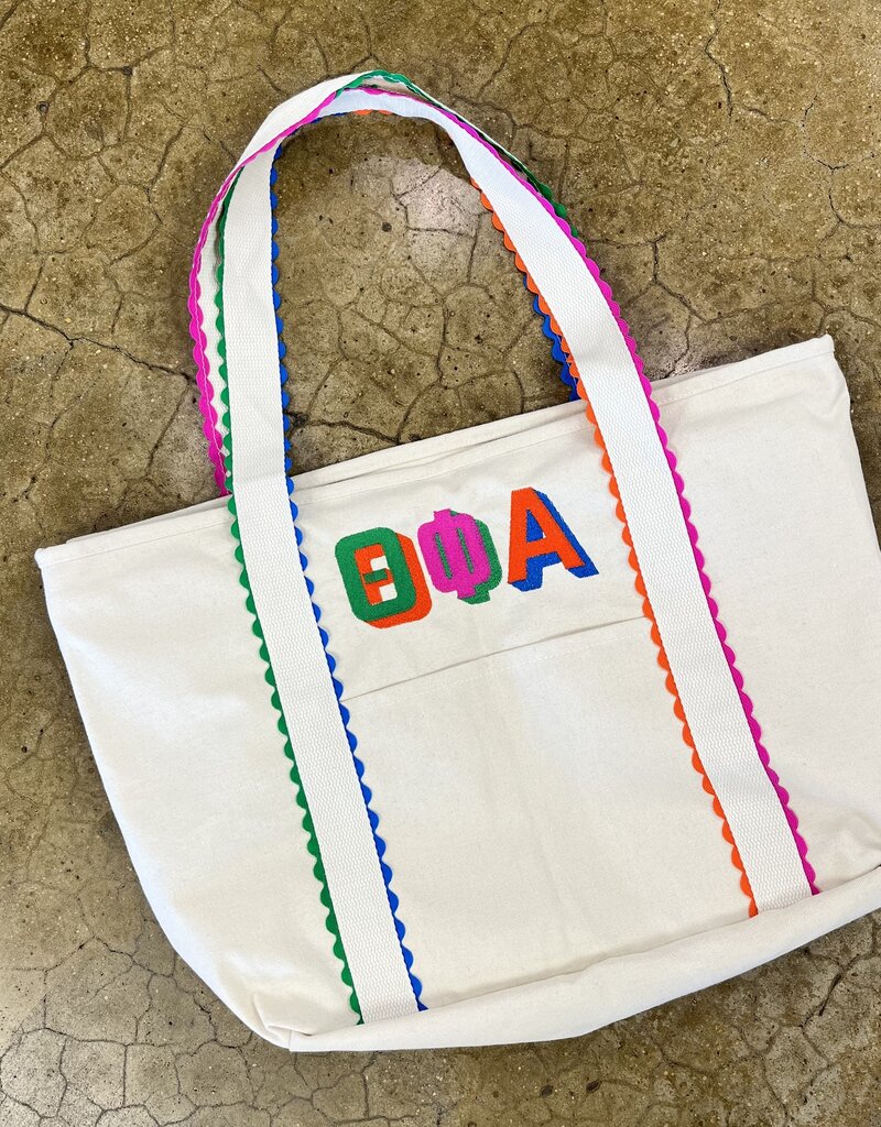 The Old School Sorority Ricrac Tote