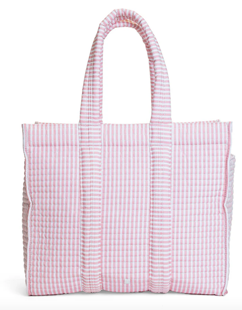 TRVL Quilted Go Go Tote - Pimlico Stripe Dusty Rose