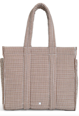 TRVL Quilted Go Go Tote - Gingham Coco