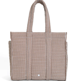 TRVL Quilted Go Go Tote - Gingham Coco