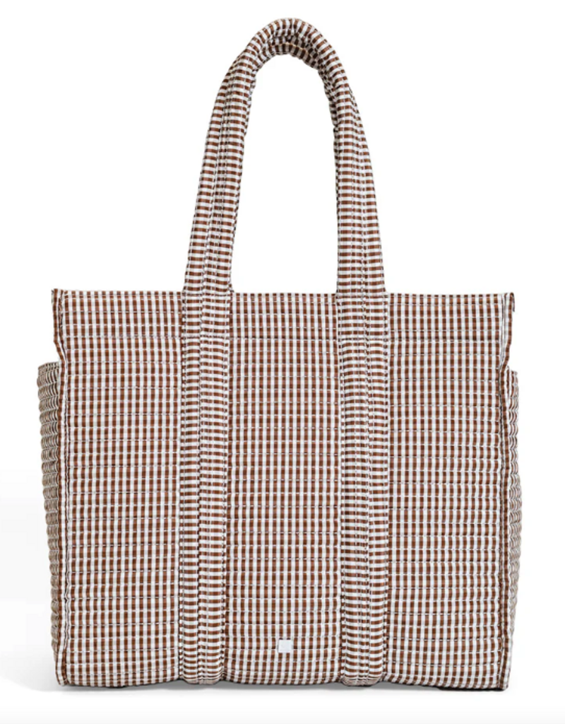 TRVL Quilted Go Go Tote - Gingham Coco