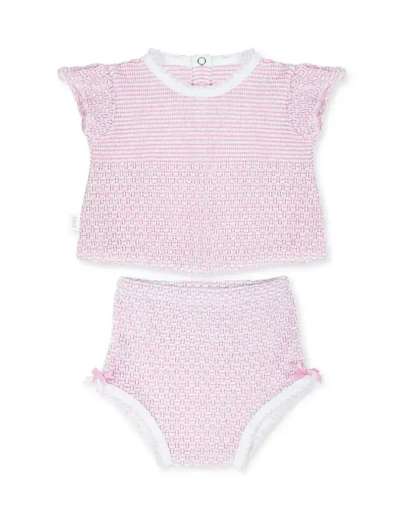 Paty Paty Knit Flutter Sleeve Diaper Set