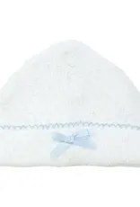 Paty Paty Knit Saylor Beanie - White w/ Blue Trim
