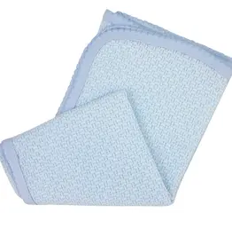 Paty Paty Knit Blanket - Blue