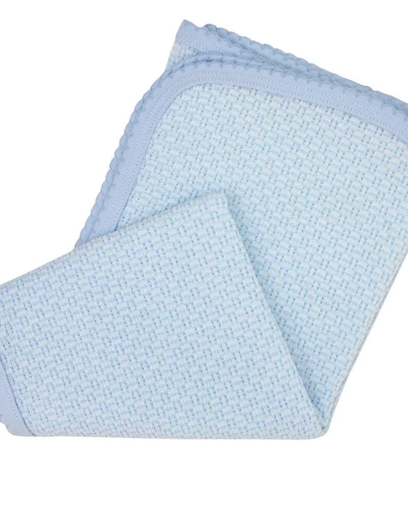 Paty Paty Knit Blanket - Blue