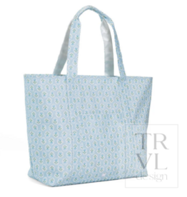 TRVL Jumbo Tote - Petite Fleur Blue