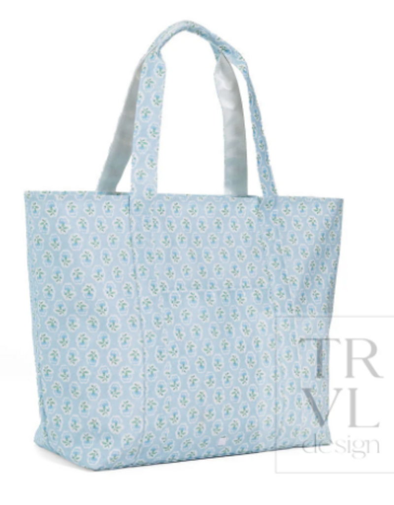 TRVL Jumbo Tote - Petite Fleur Blue