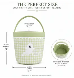 Bits & Bows Glow-in-The-Dark Ghost Tote w/ Name