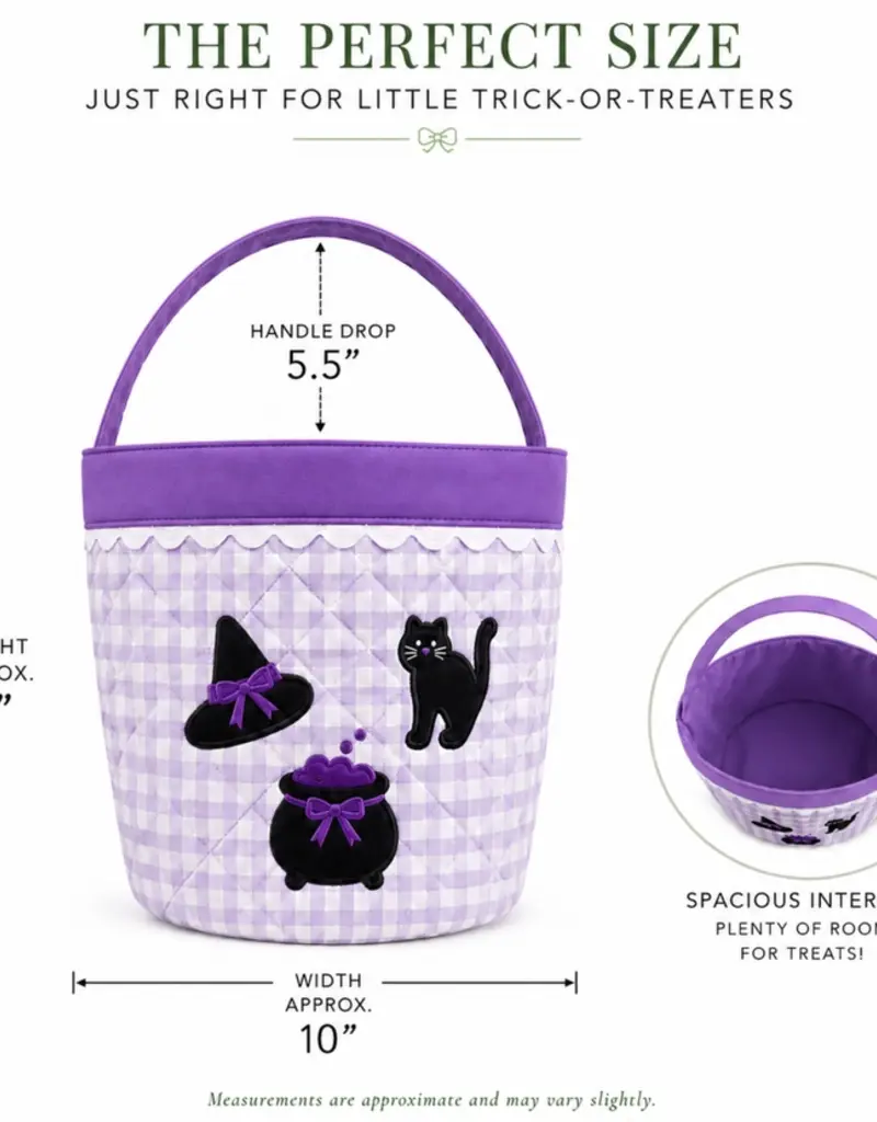 Bits & Bows Witching Hour Trick-Or-Treat Tote w/ Name