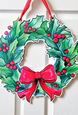 Home Malone Holly Holiday Door Hanger