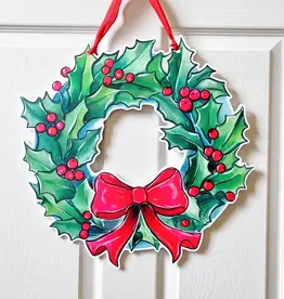 Home Malone Holly Holiday Door Hanger