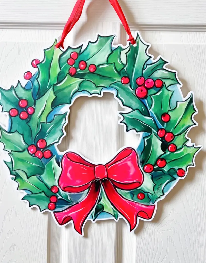 Home Malone Holly Holiday Door Hanger