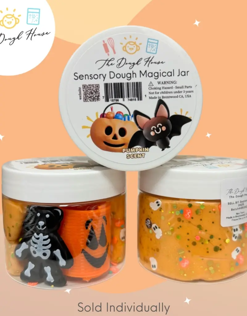 The Dough House Orange Halloween Magical Jar