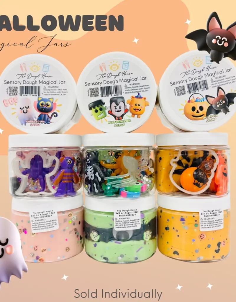 The Dough House Orange Halloween Magical Jar