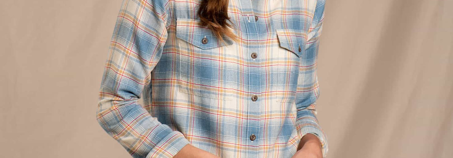 Toad & Co Women's Re-Form Flannel Shirt - XS - Barley