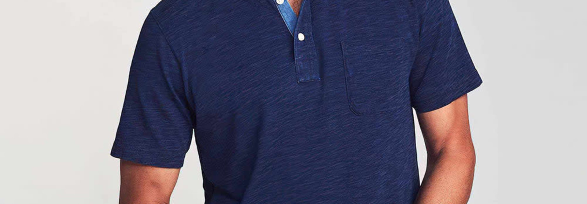 Faherty SS Indigo Polo