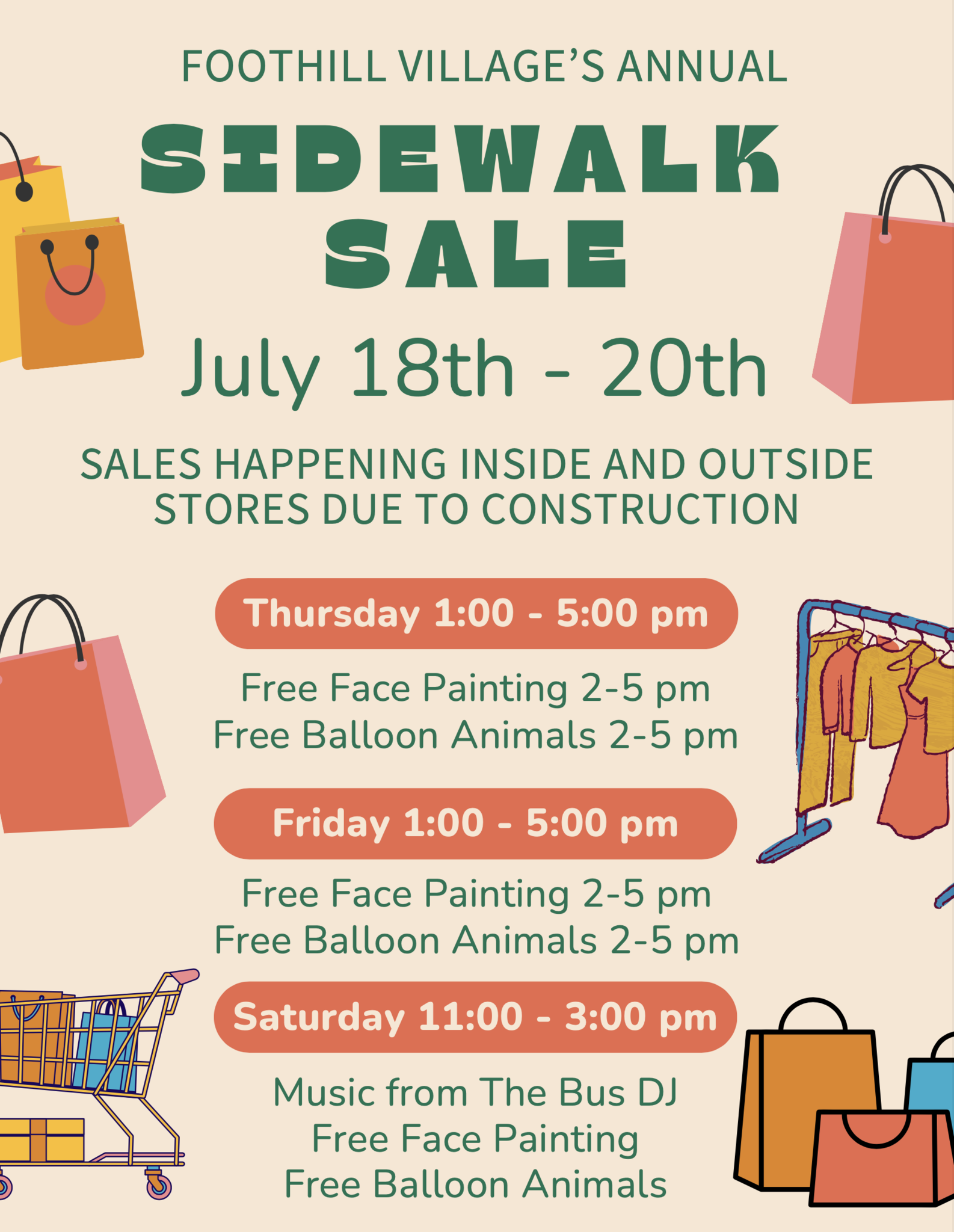 Summer Sidewalk Sale