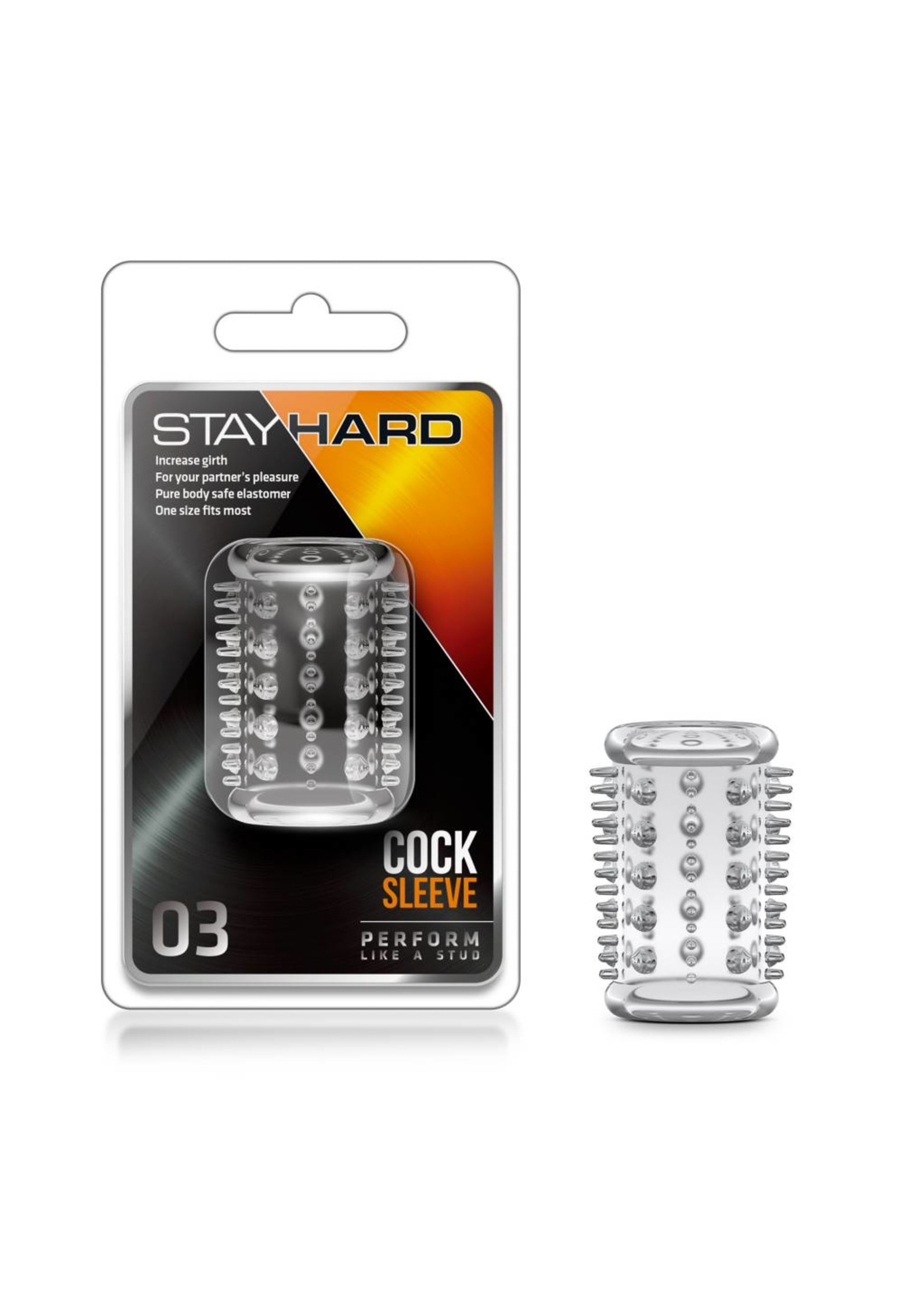 Stay Hard Stay Hard - Cock Sleeve 03 - Clear