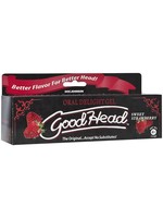Doc Johnson GoodHead Oral Delight Gel - 4 oz Tube - Sweet Strawberry