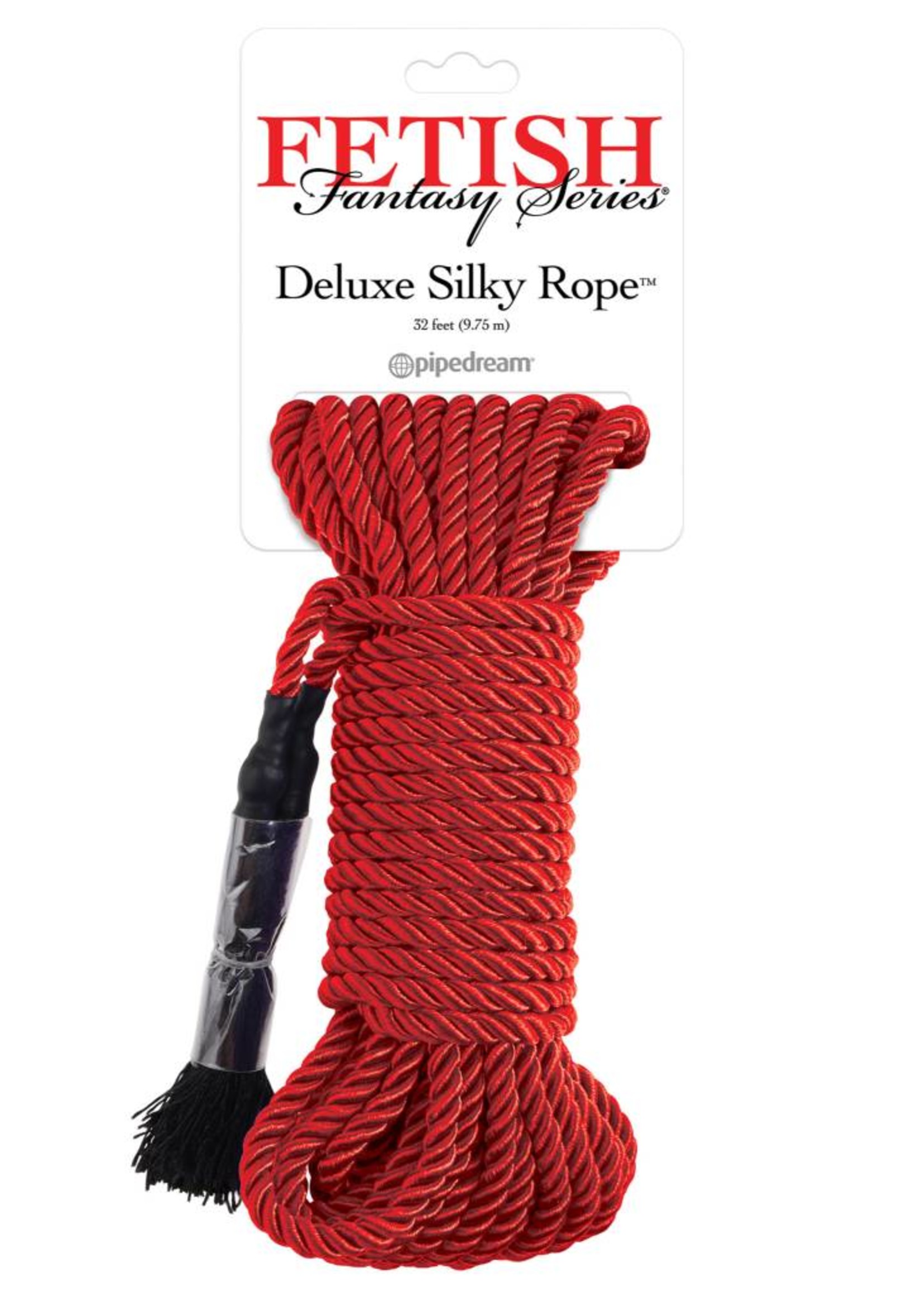 Pipedream Fetish Fantasy Series Deluxe Silk Rope - Red