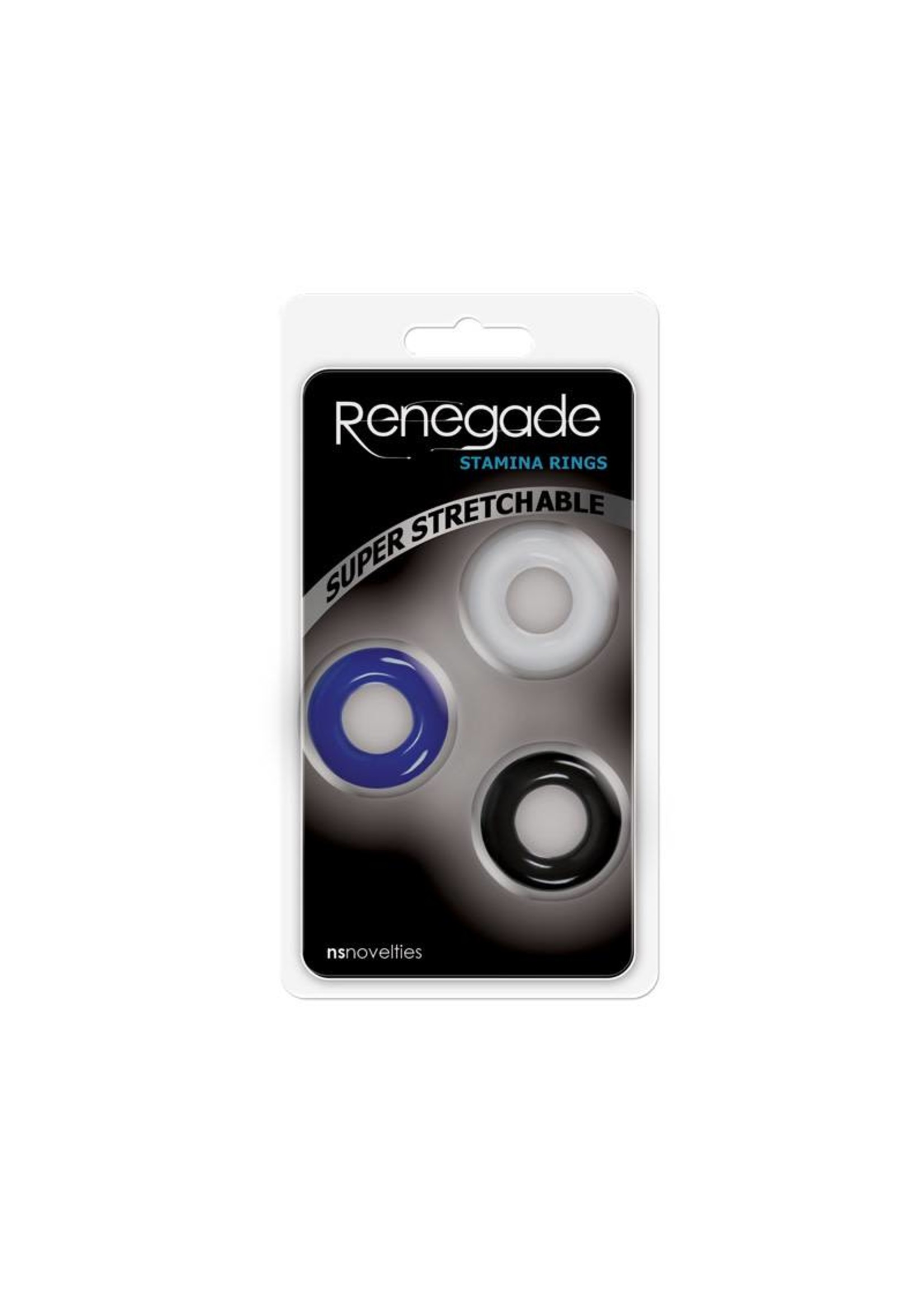 NS Novelties Renegade- Stamina Rings- 3pk