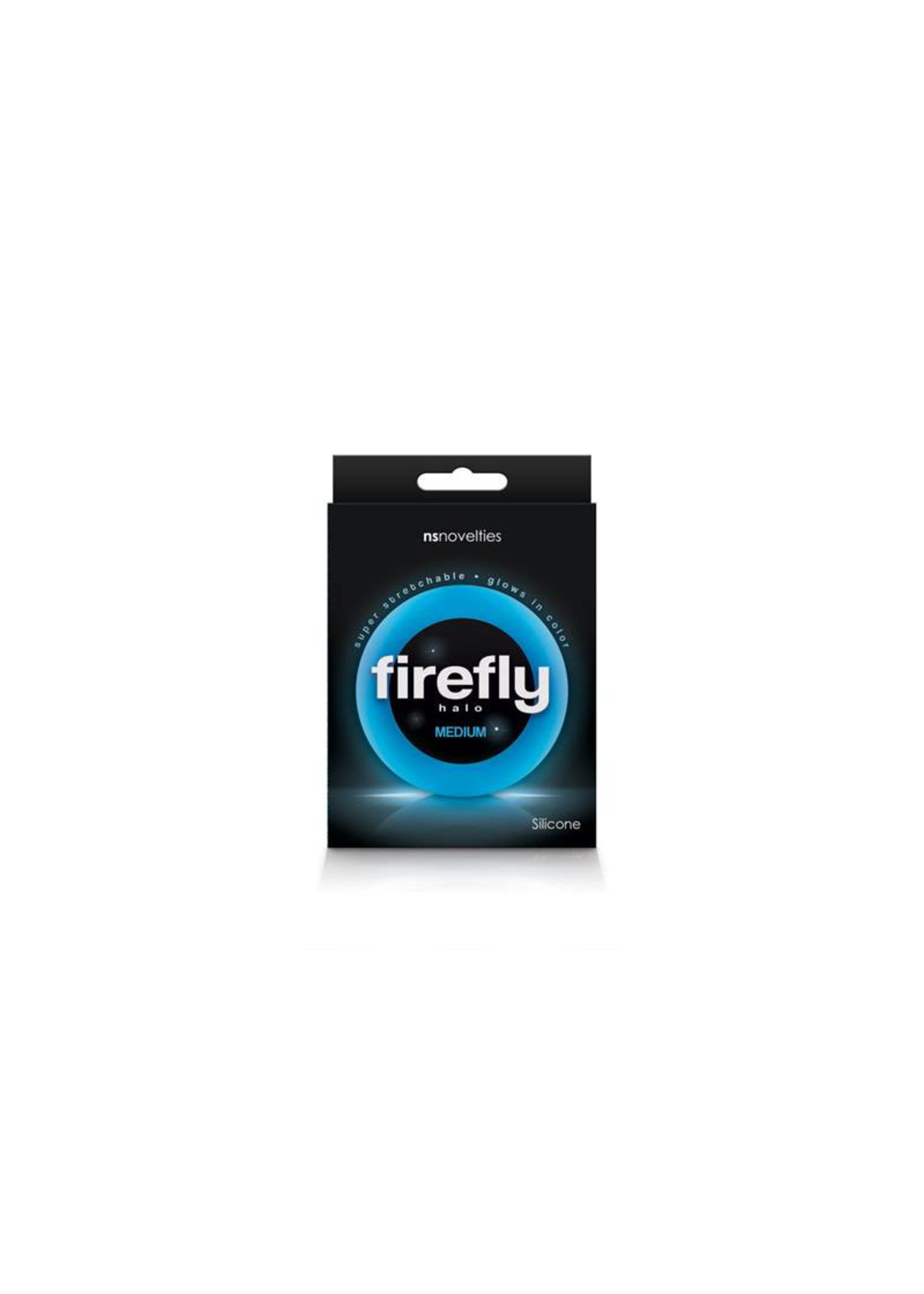 NS Novelties Firefly - Halo - 55mm Cockring - Medium - Blue