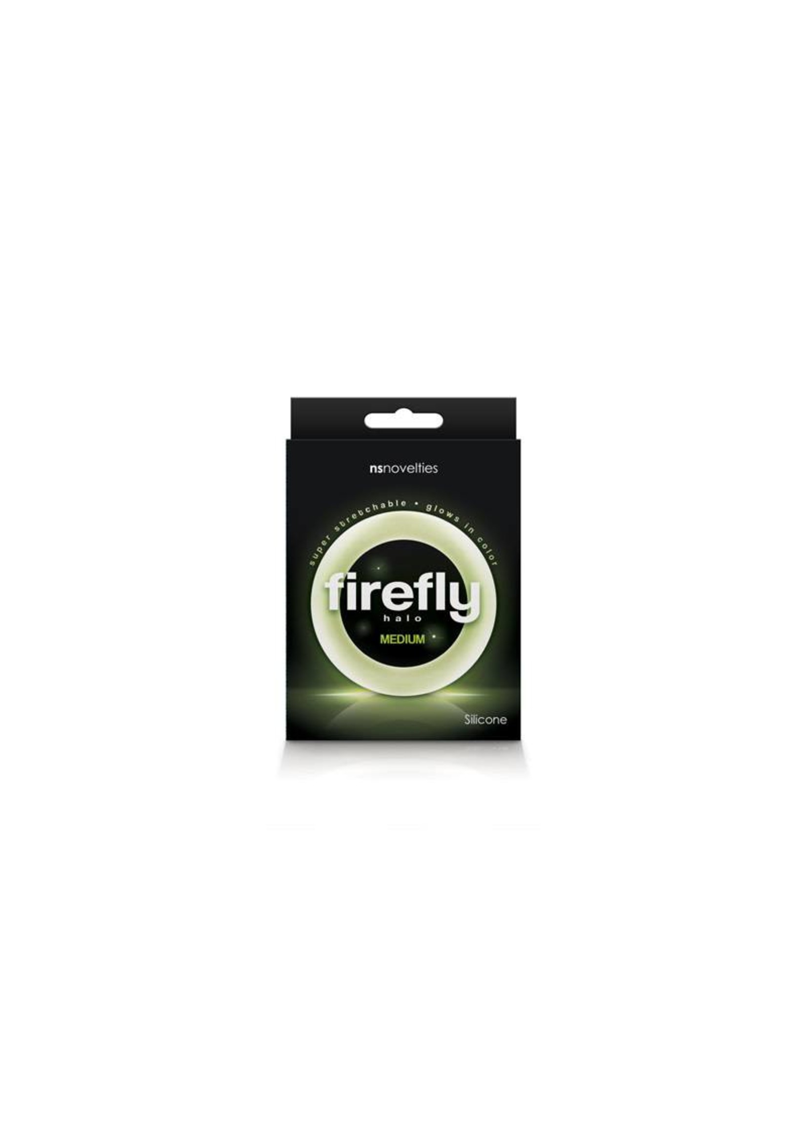 NS Novelties Firefly - Halo - 55mm Cockring - Medium - Clear