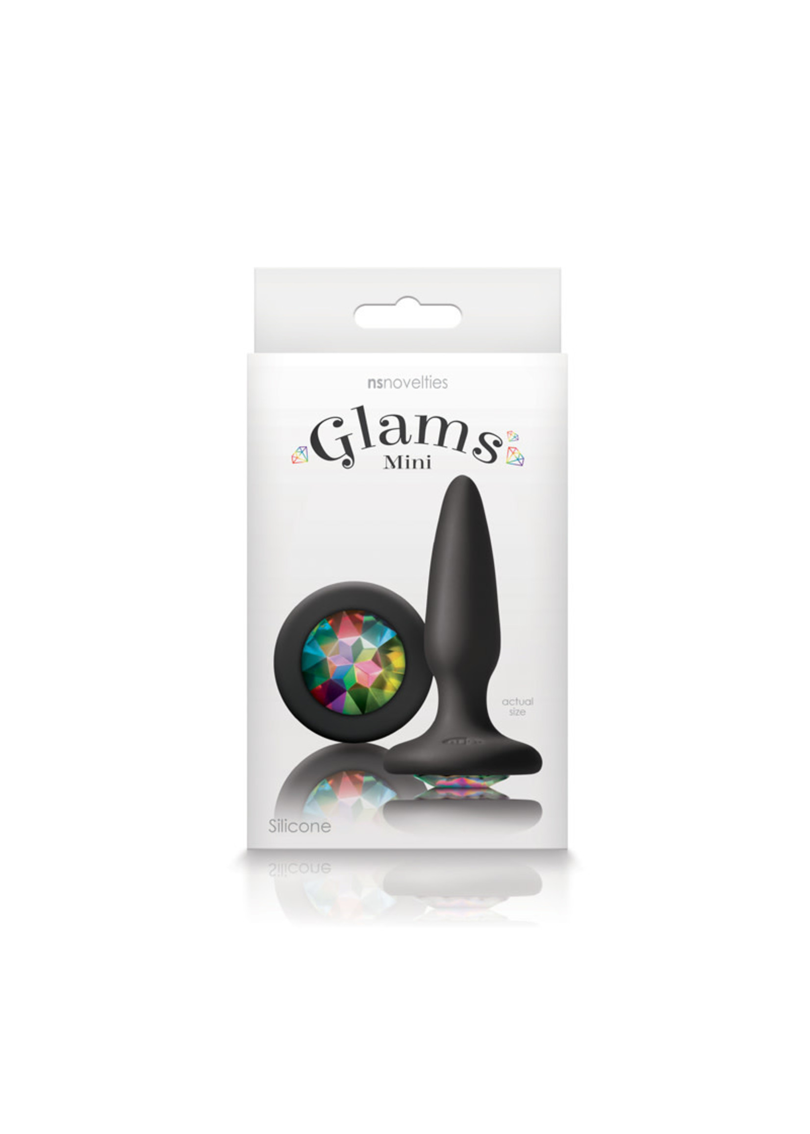 NS Novelties Glams Mini Gem Plug - Rainbow Gem
