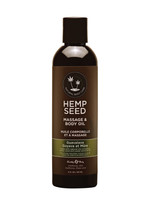 Earthly Body Hemp Seed- Massage Oil- Guavalava 8oz