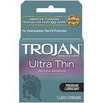 Trojan Trojan- Ultra Thin Condoms- 3 Pack