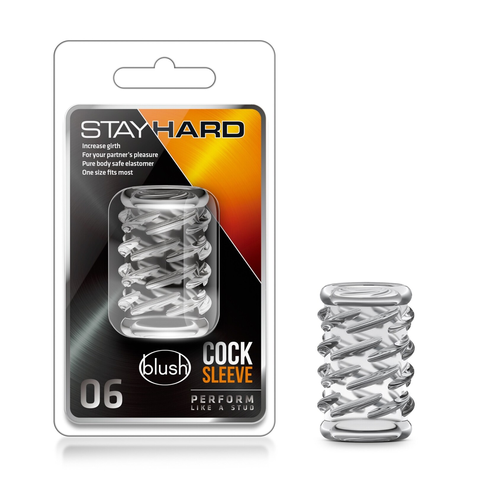 Stay Hard Stay Hard Cock Sleeve - Clear 06
