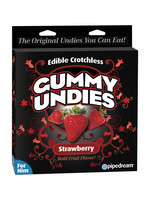 Pipedream Edible Male Gummy Undies-Strawberry