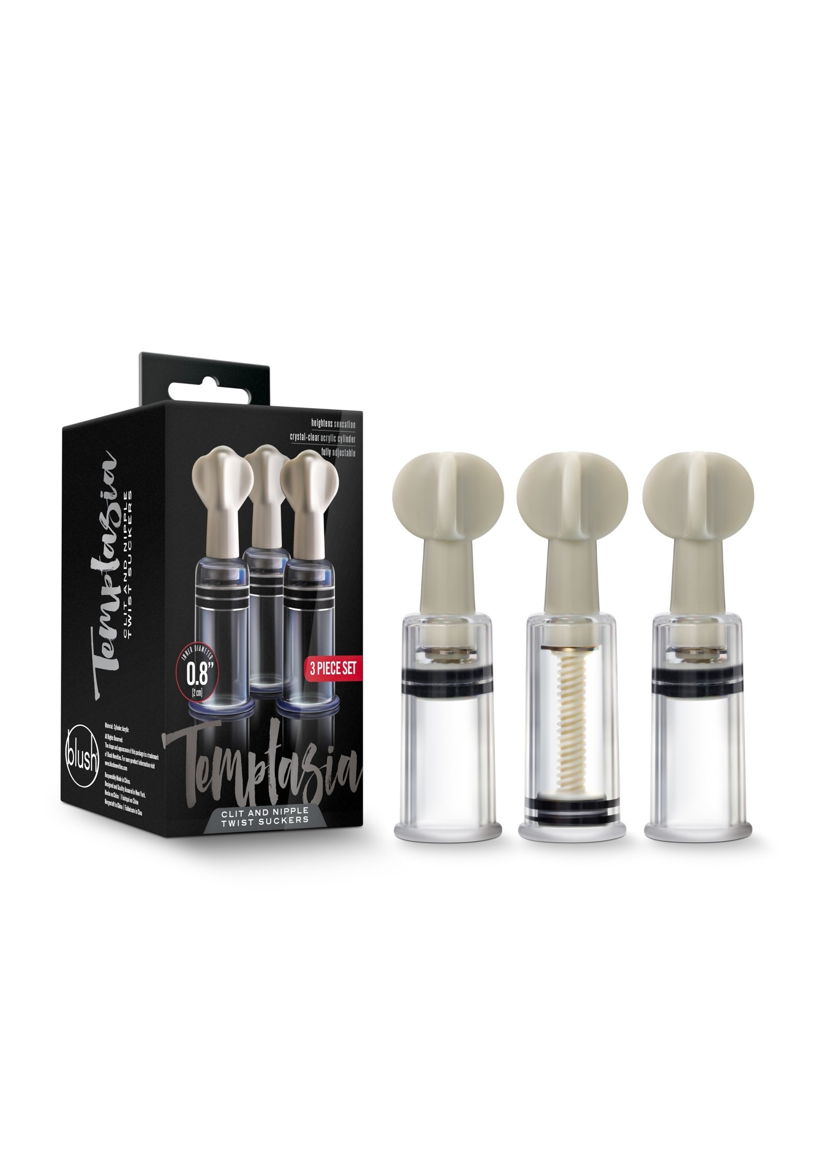 Blush Temptasia Clit & Nipple Twist Suckers