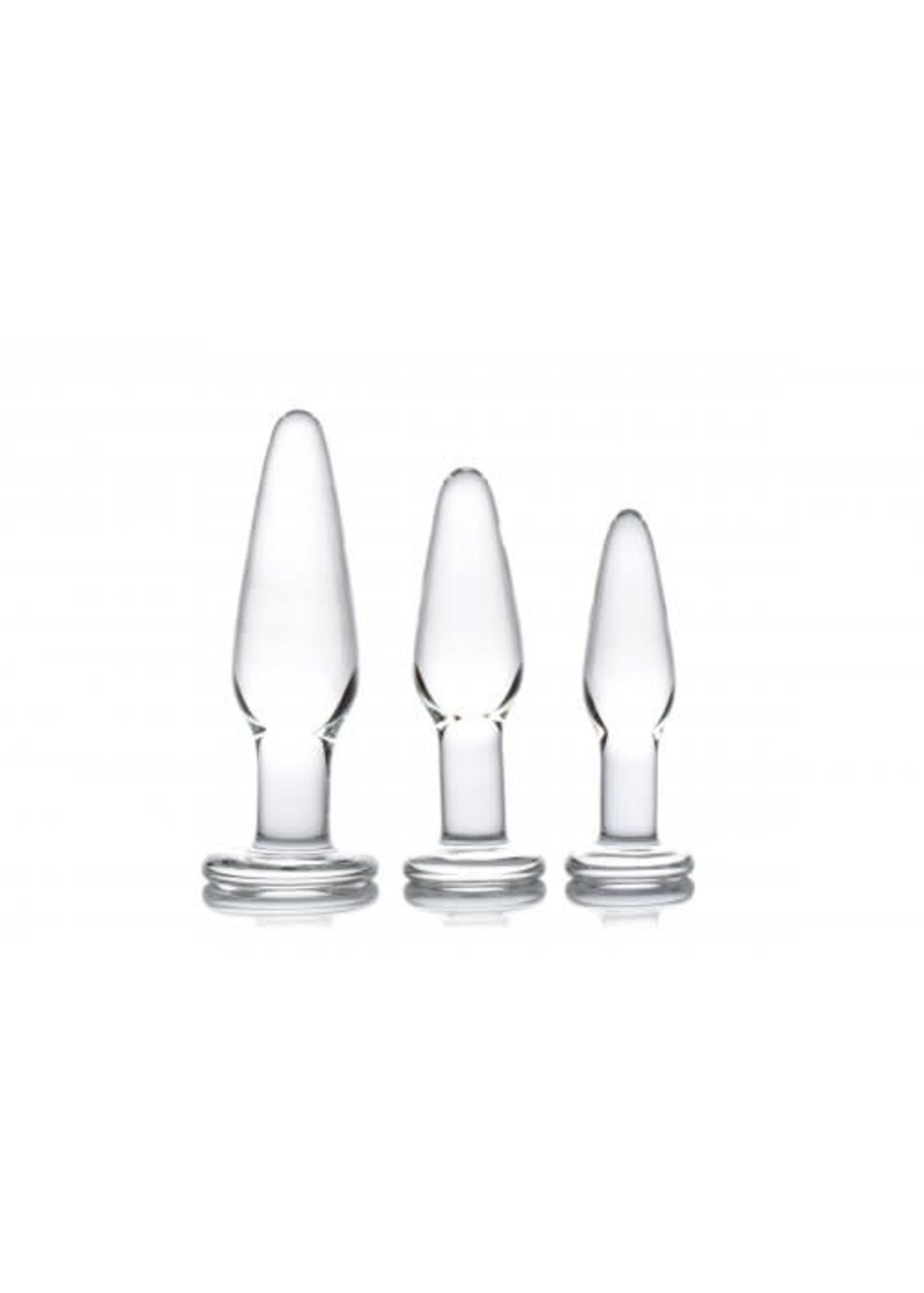 3pc Glass Plug Kit Sensually Yours