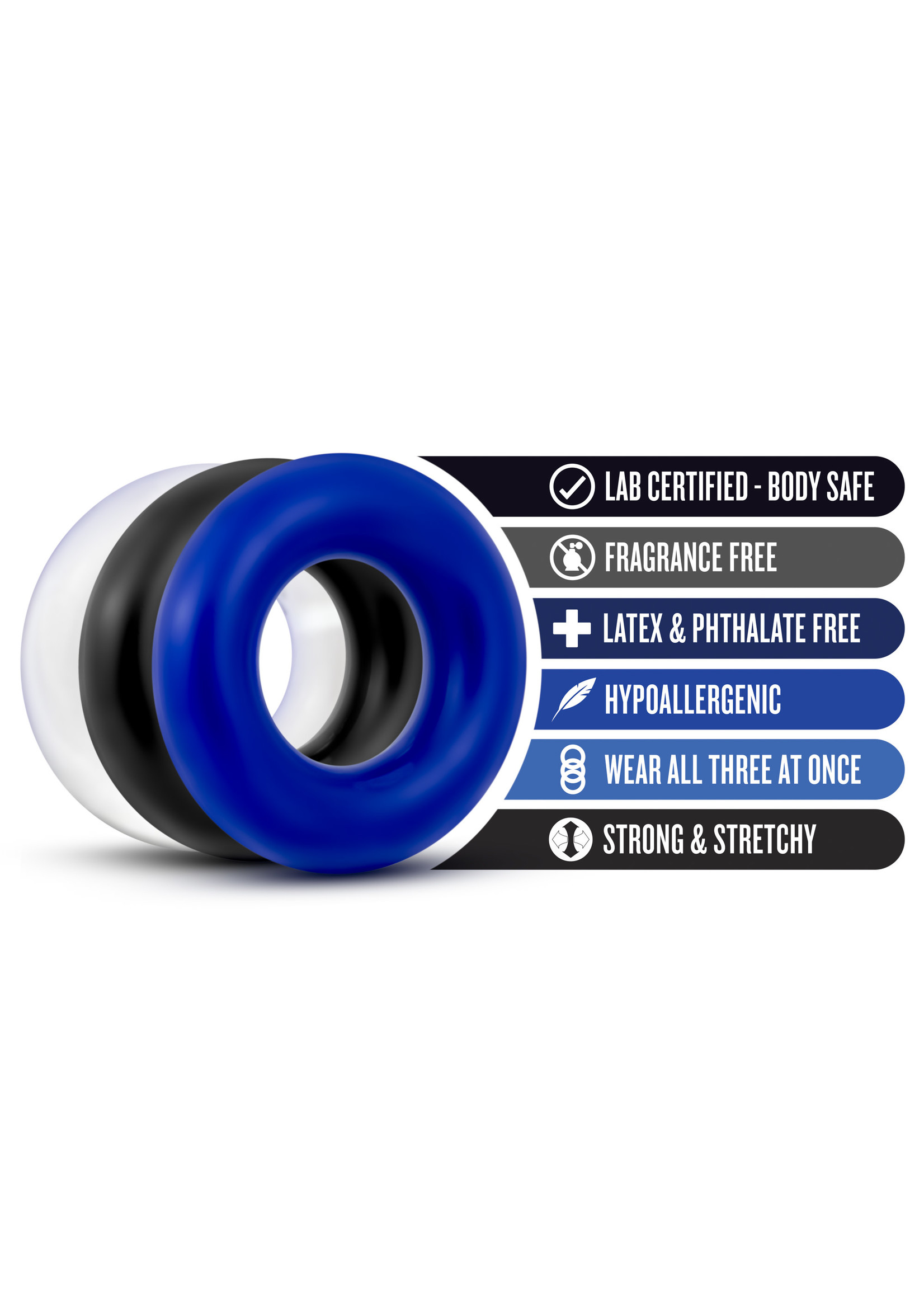 Stay Hard Stay Hard - Donut Rings