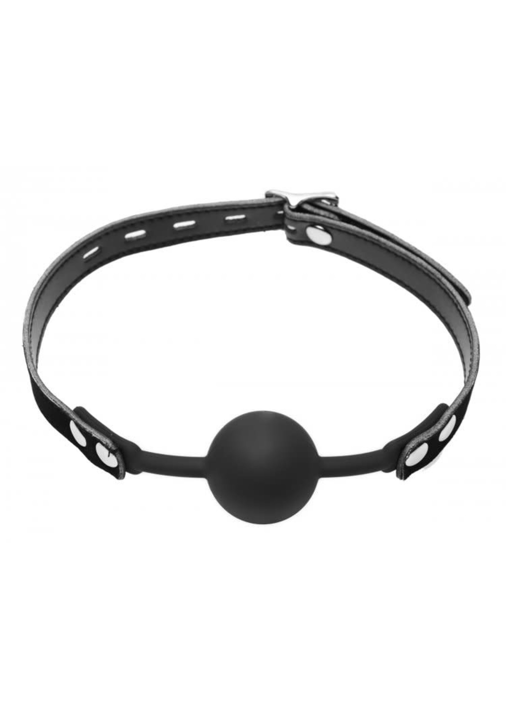 XR Brands Premium Hush Locking Silicone Comfort Ball Gag