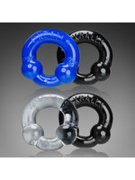 Oxballs Ultraballs 2-Pack Cockring Clr/Blk