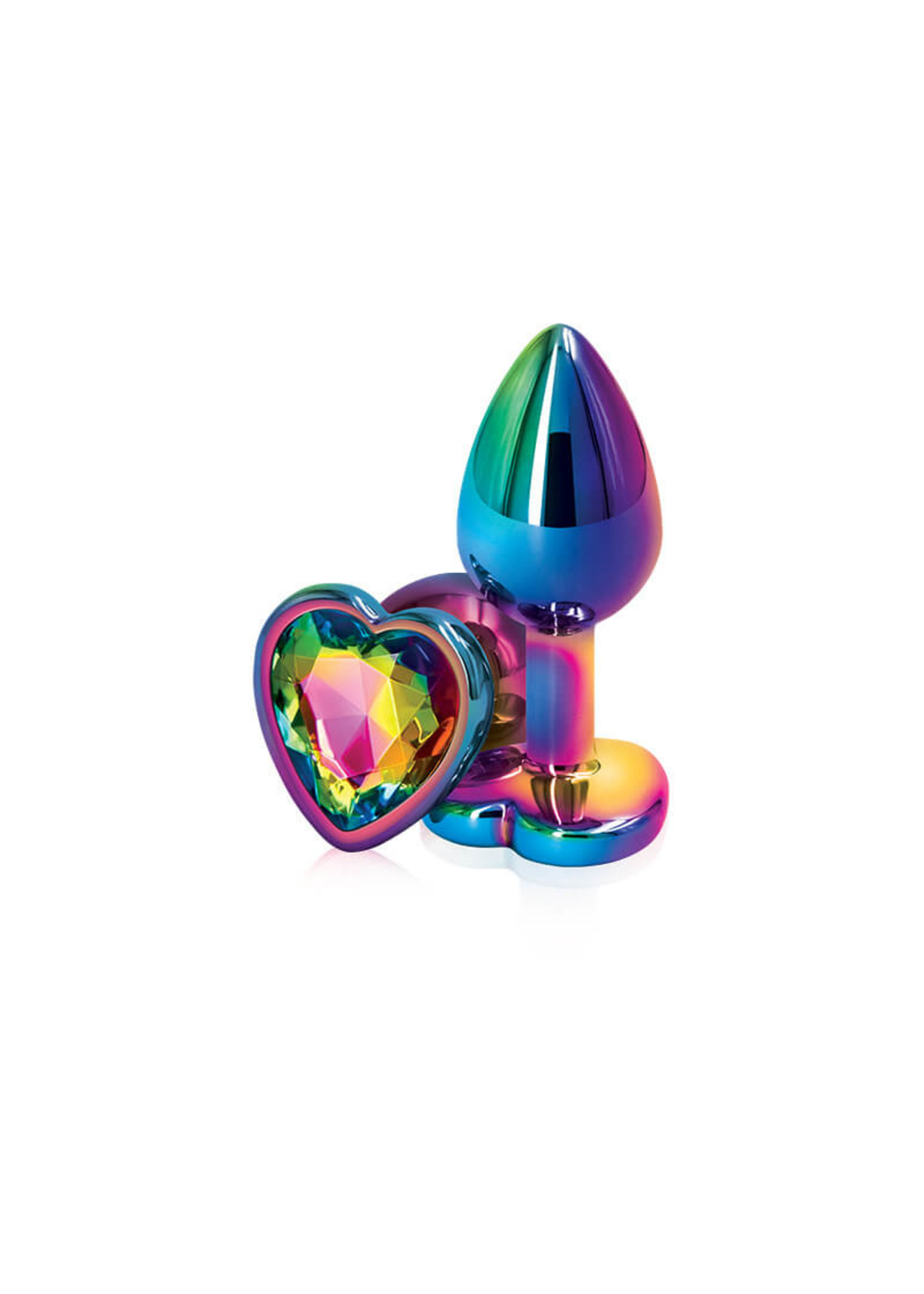 NS Novelties Rear Assets Multicolor Plug w/ Heart Gem