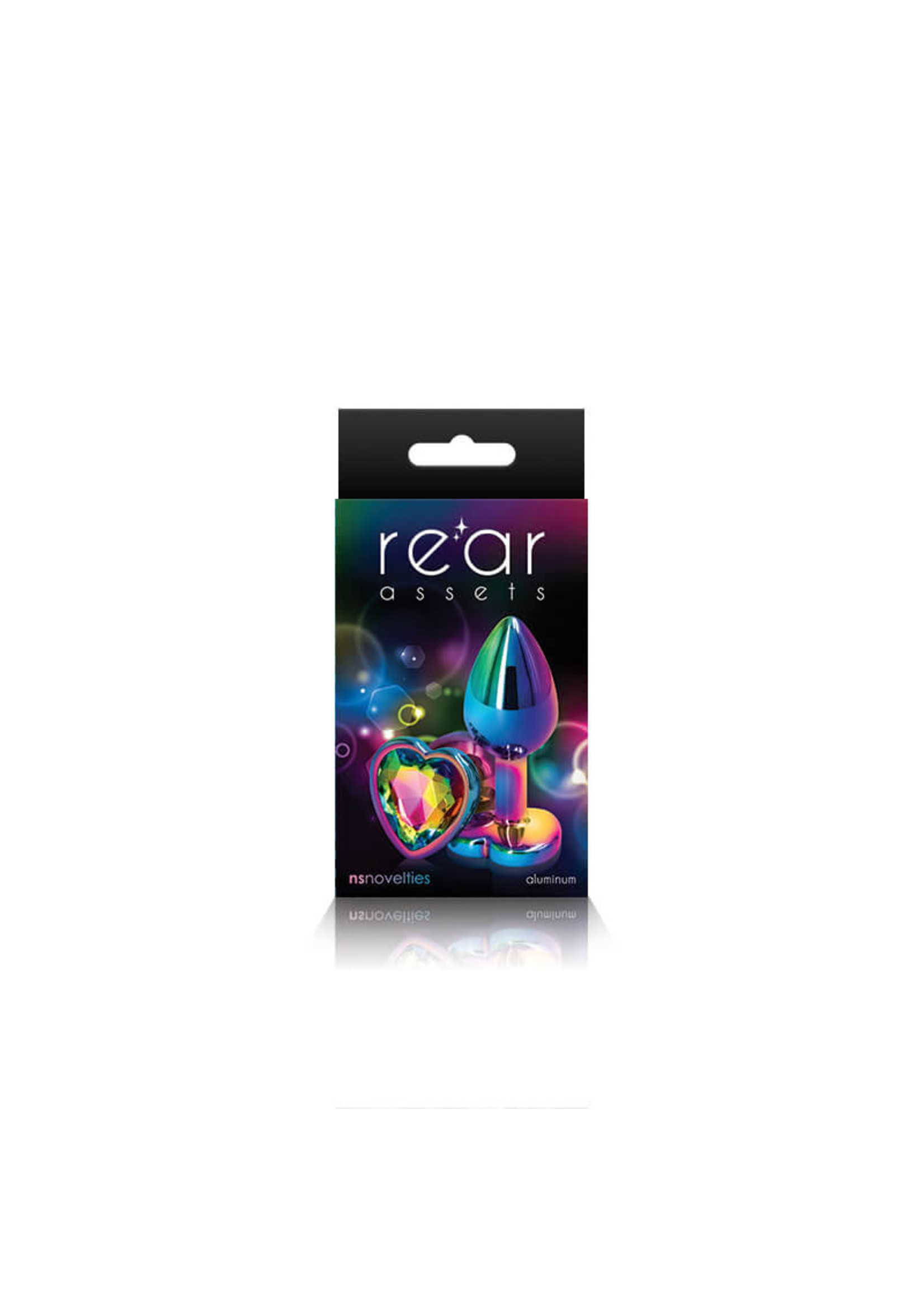 NS Novelties Rear Assets Multicolor Plug w/ Heart Gem