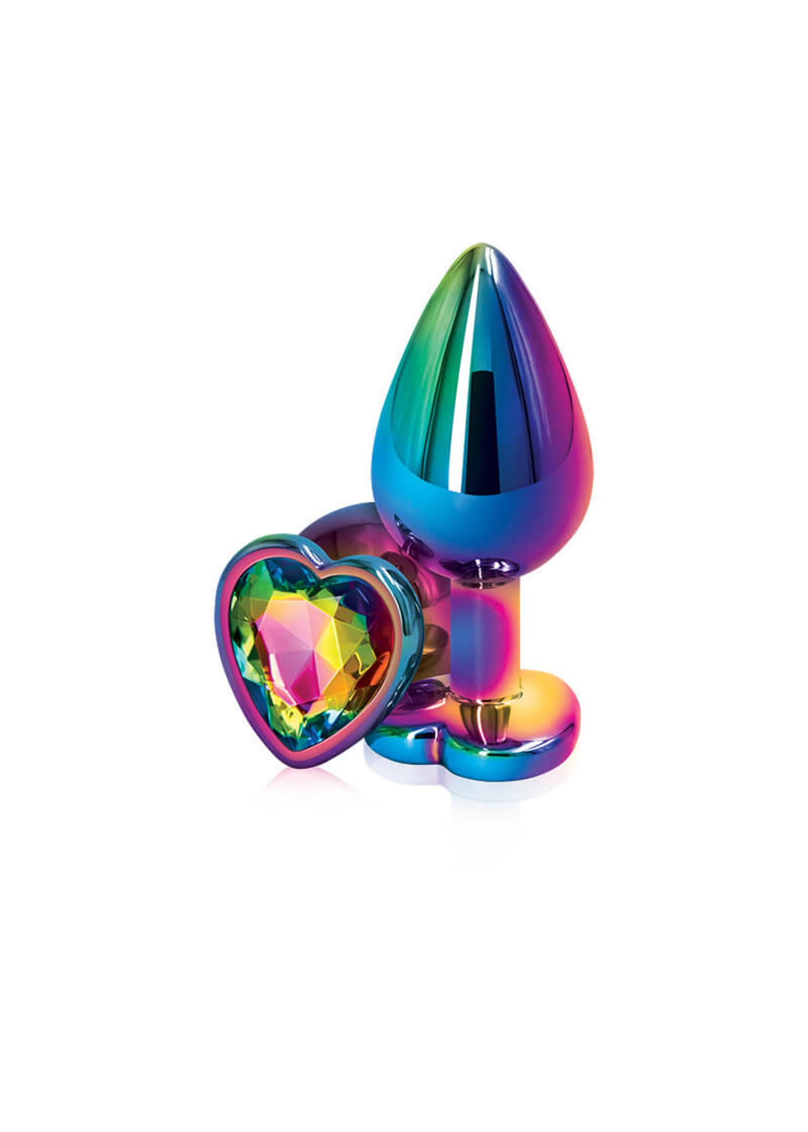NS Novelties Rear Assets Multicolor Plug w/ Heart Gem