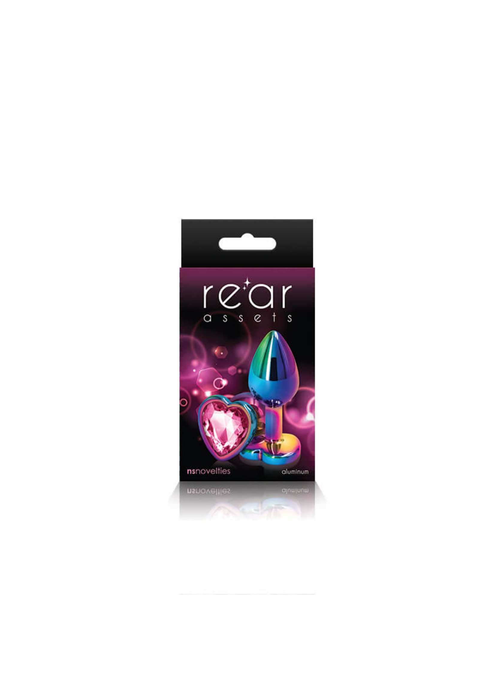 NS Novelties Rear Assets Multicolor Plug w/ Heart Gem