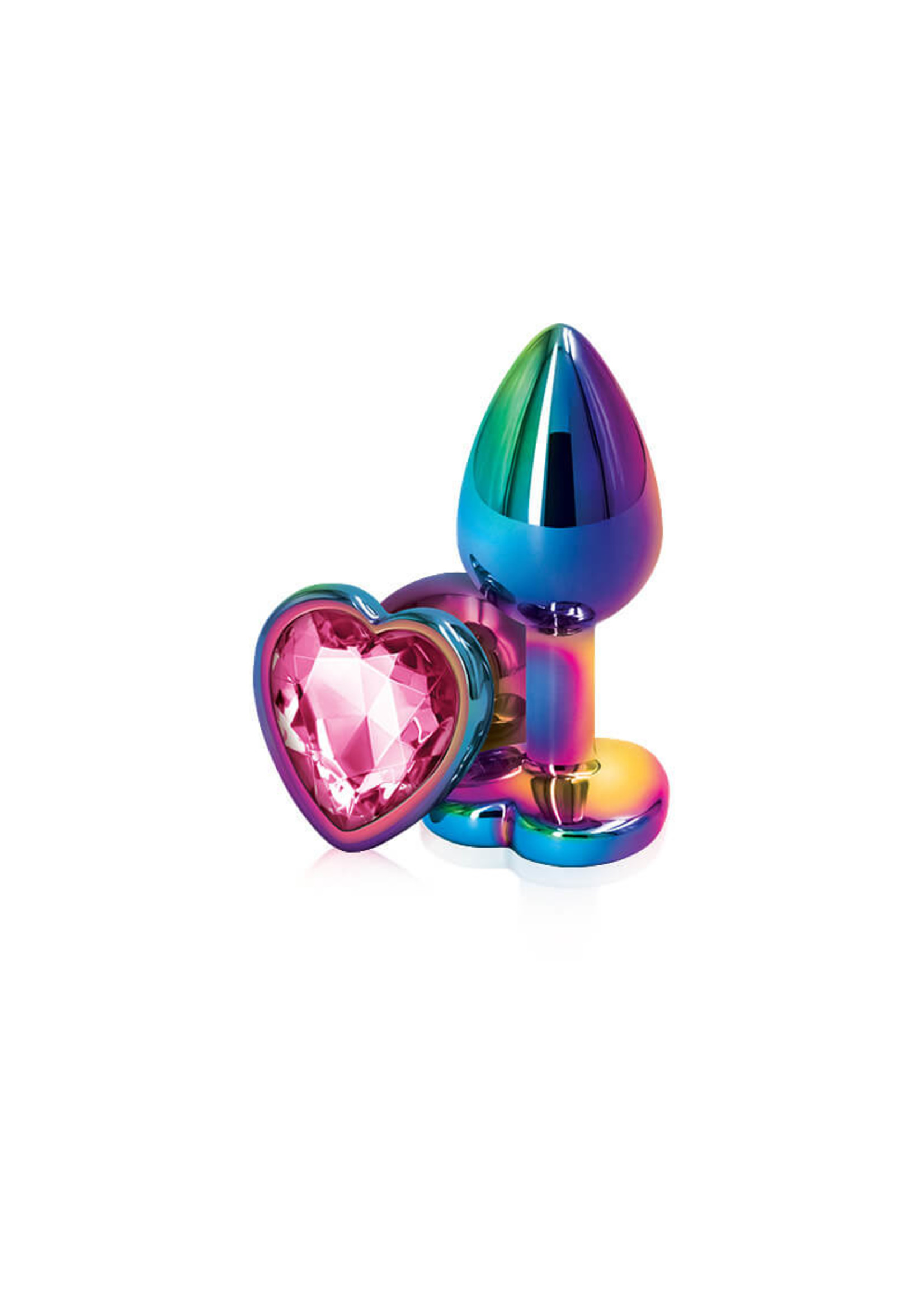 NS Novelties Rear Assets Multicolor Plug w/ Heart Gem