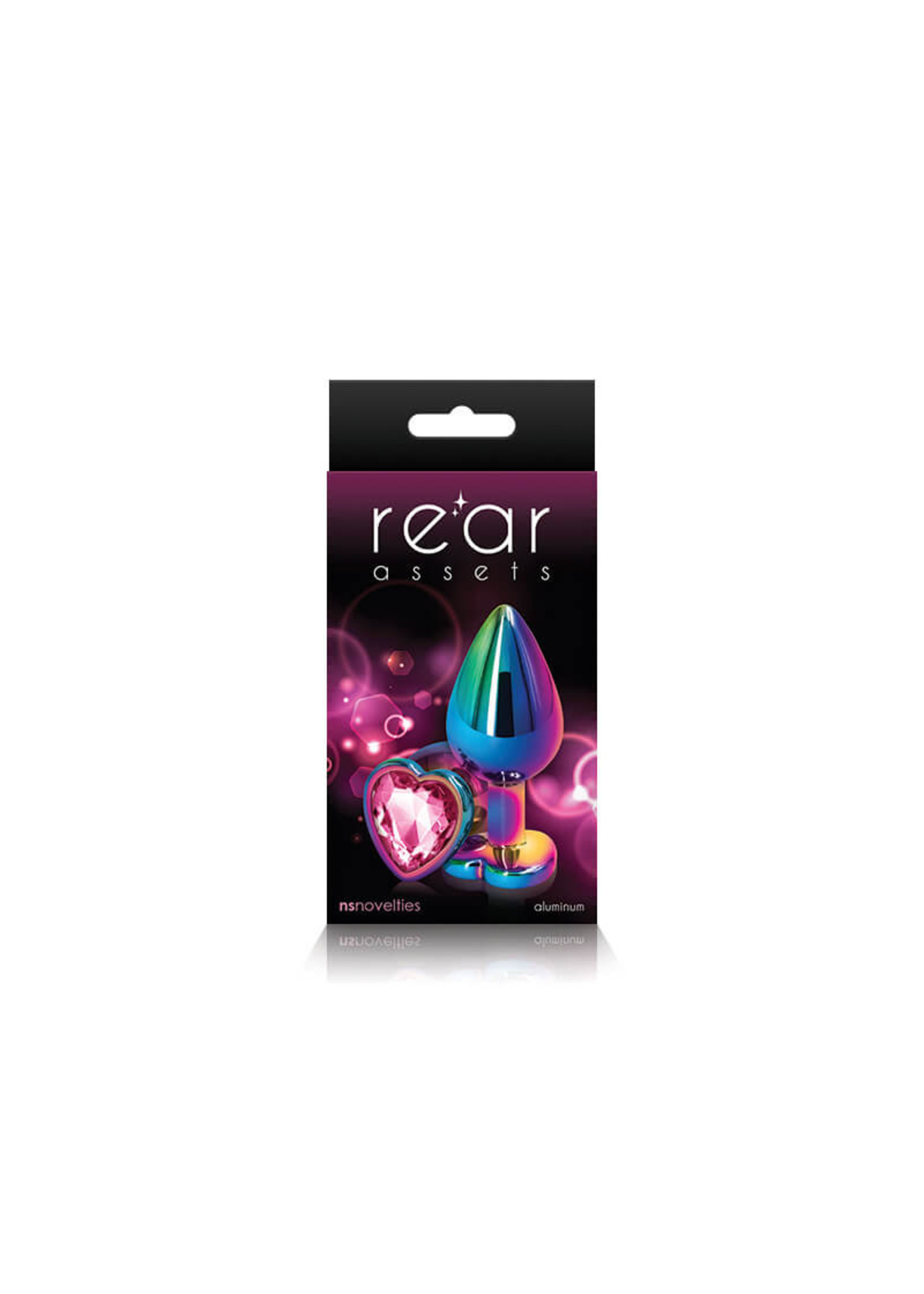 NS Novelties Rear Assets Multicolor Plug w/ Heart Gem