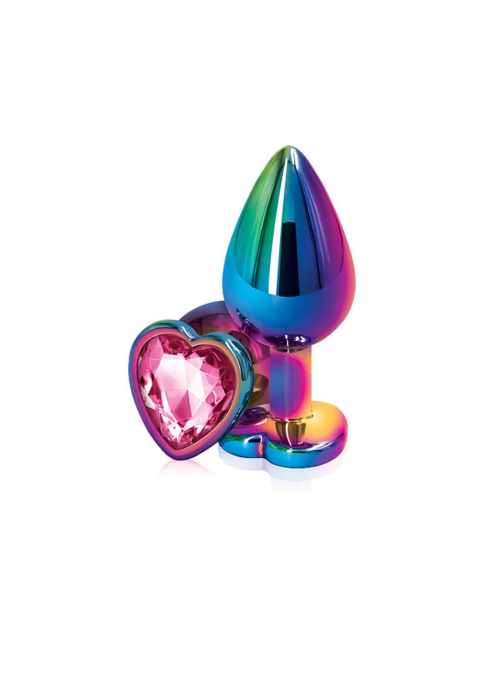 NS Novelties Rear Assets Multicolor Plug w/ Heart Gem