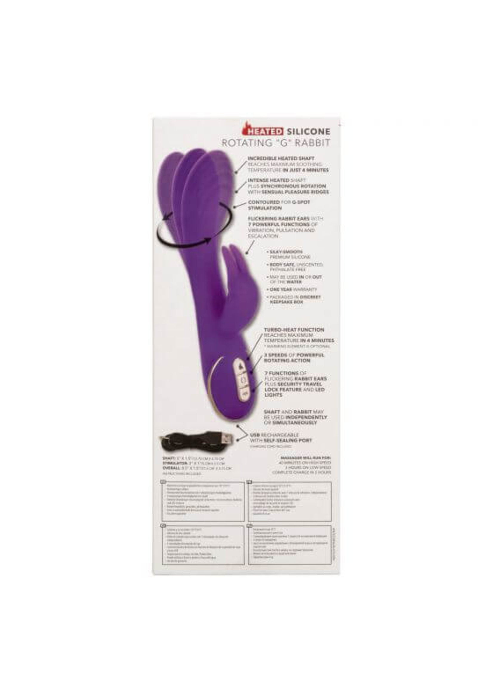 Jack Rabbit Heated Silicone Rotating G Rabbit